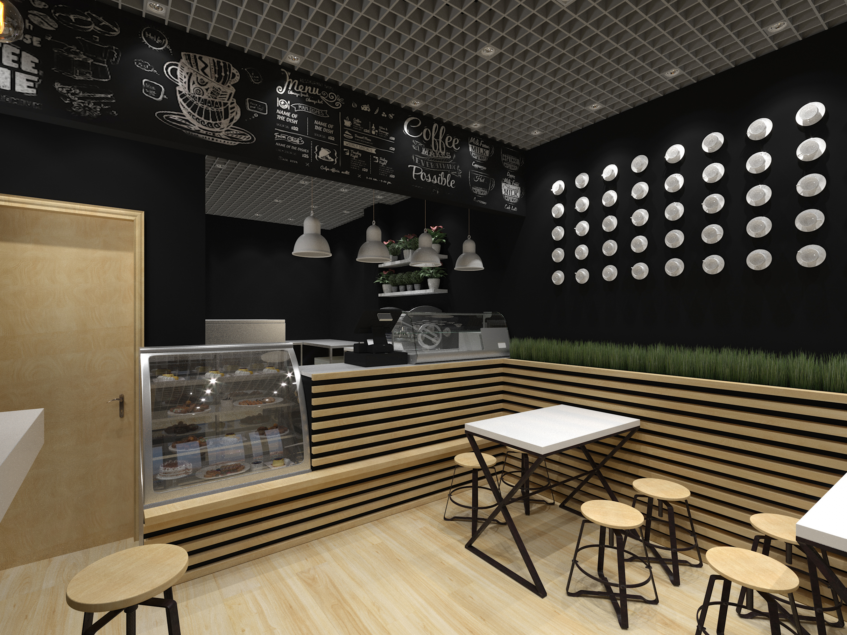 Fixer Cofe dans 3d max corona render image