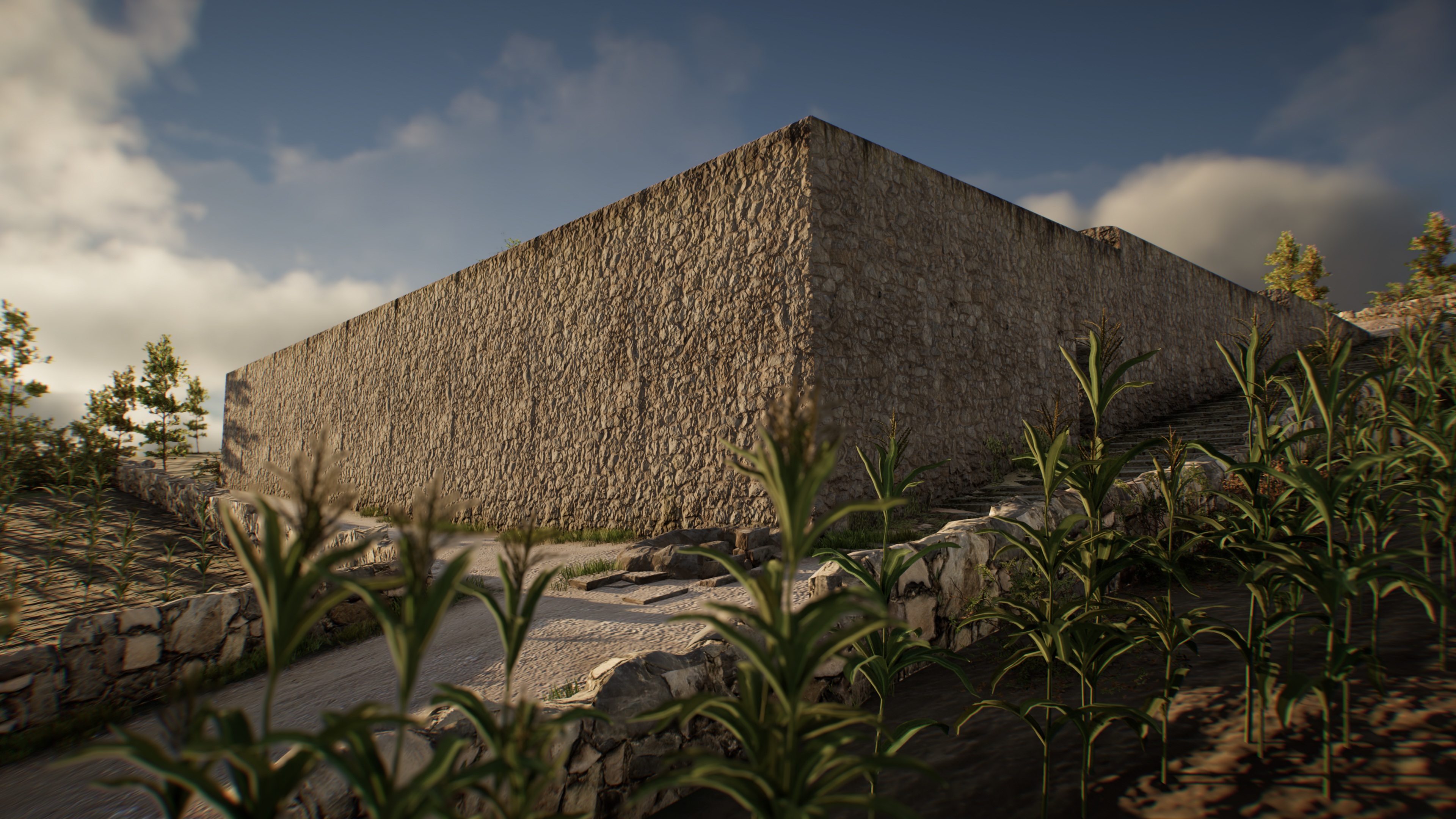 Pre-Inca Temple - Warivilca in 3d max Other image