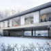 Winter scene in 3d max vray resim