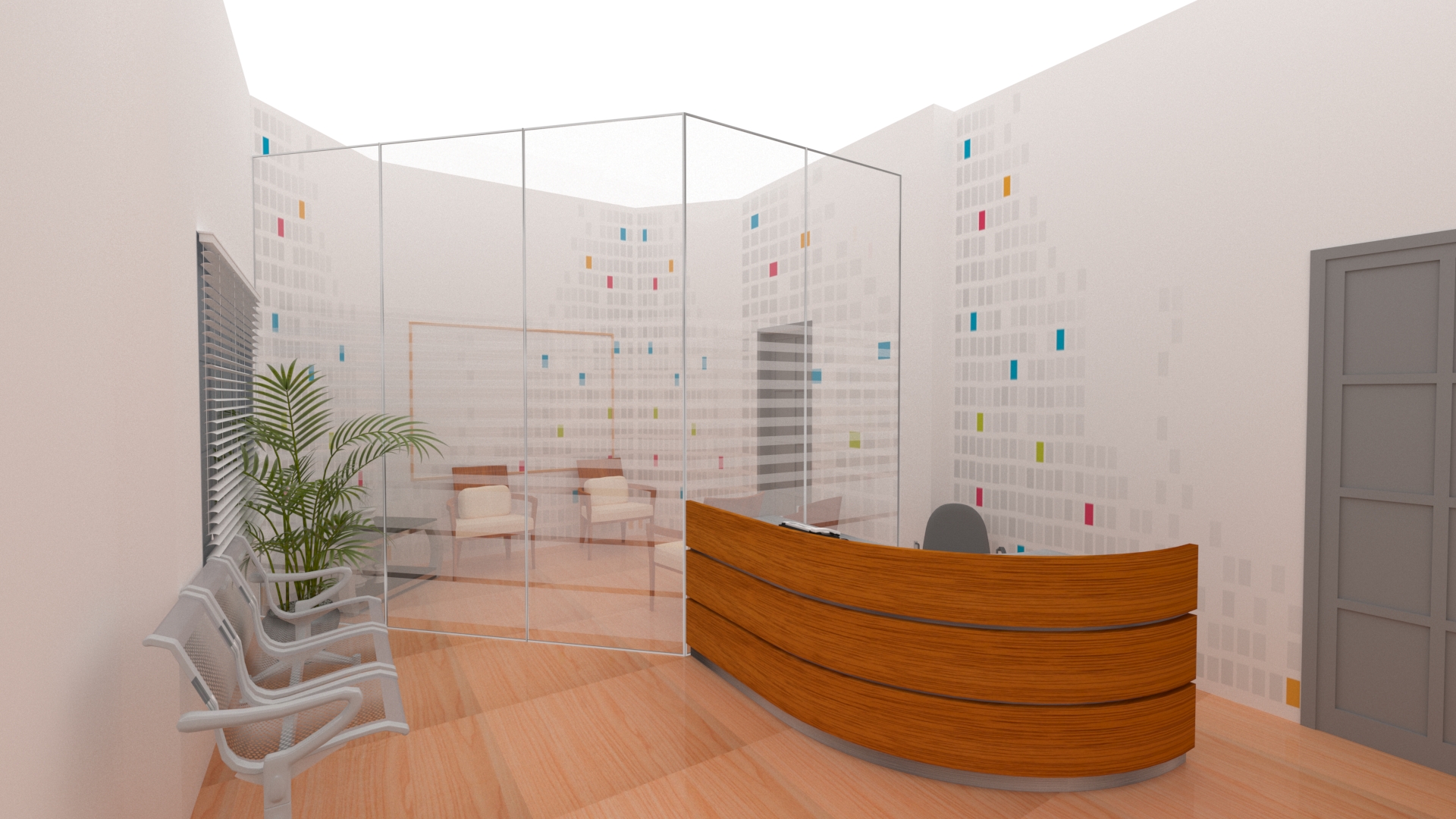 Reception in 3d max vray 2.0 image