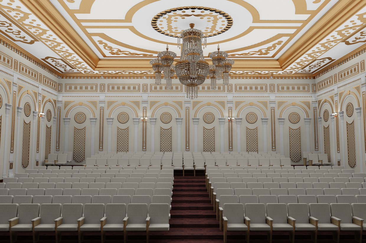 Sala riunioni in 3d max vray immagine