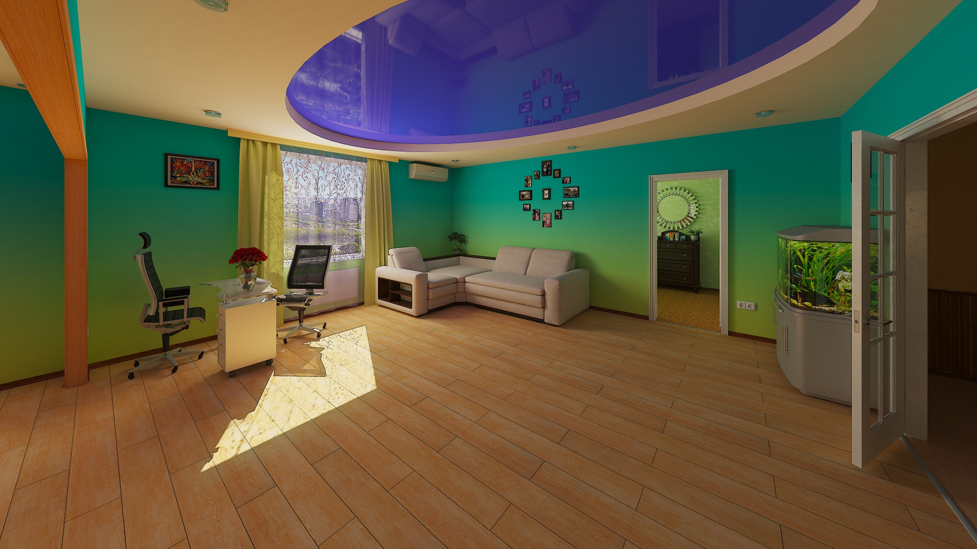 meu apartamento em 3d max vray 3.0 imagem