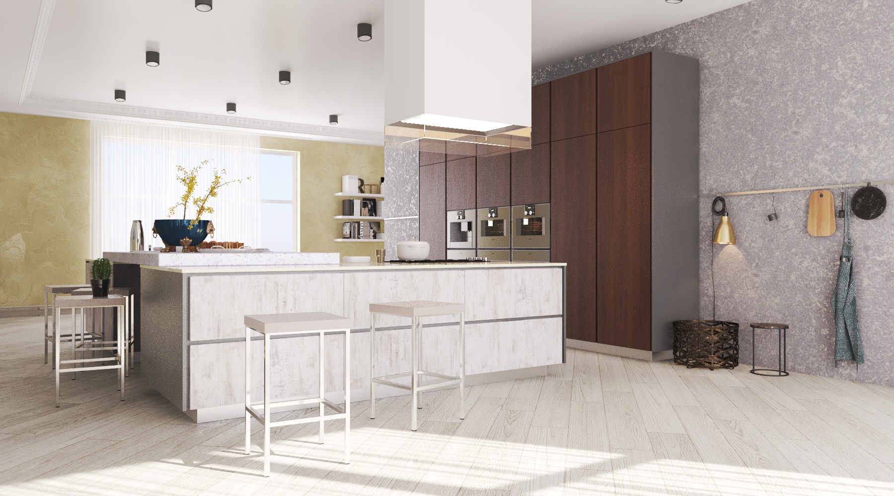 Cozinha moderna em 3d max vray 3.0 imagem