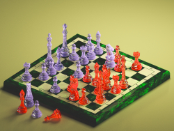 glass chess