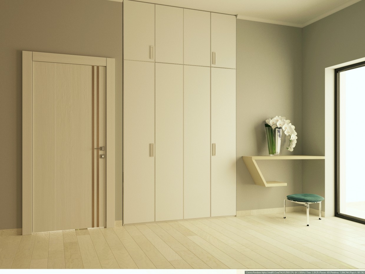 Hall em 3d max corona render imagem