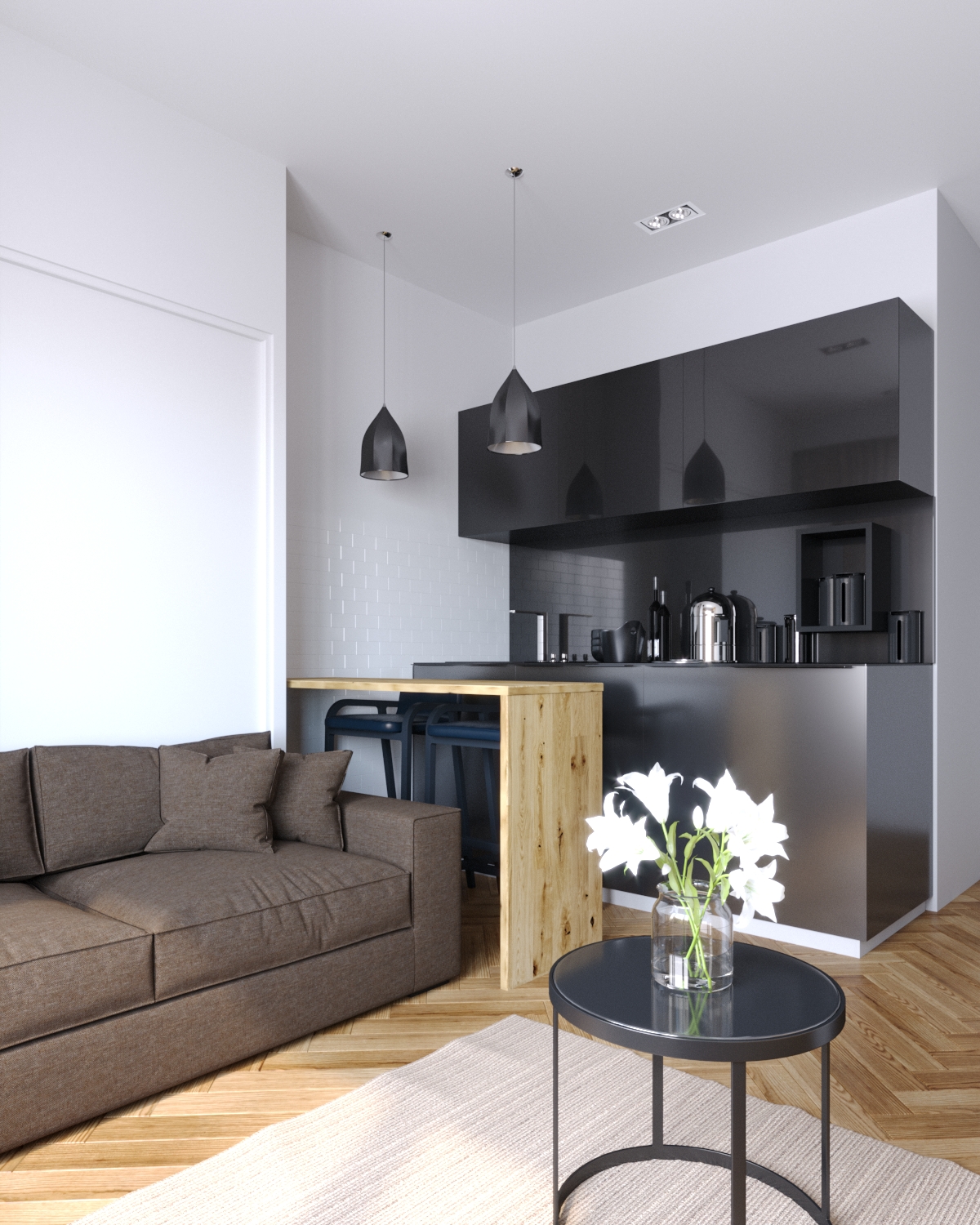 intérieur d'essai dans 3d max corona render image