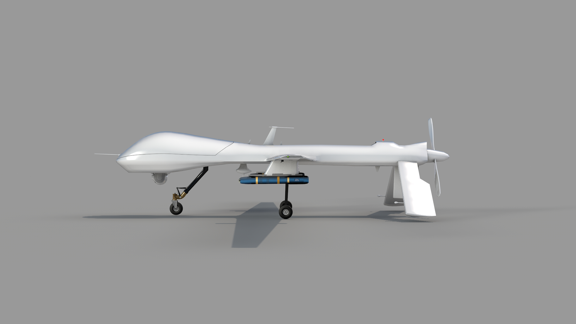 Drone predator mq1b 0011 in Cinema 4d Standard image