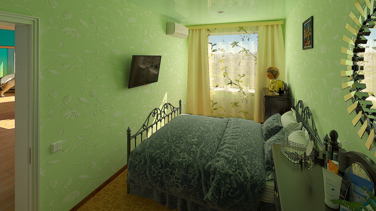 Chambre à coucher dans 3d max vray 3.0 image