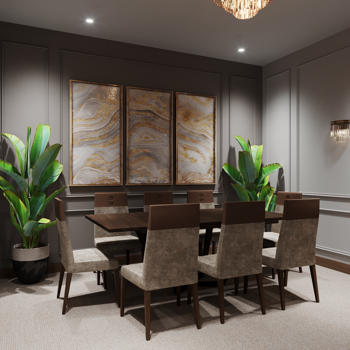 Кабінет менеджера банку Кабінет менеджера банку в 3d max Corona render 7 зображення