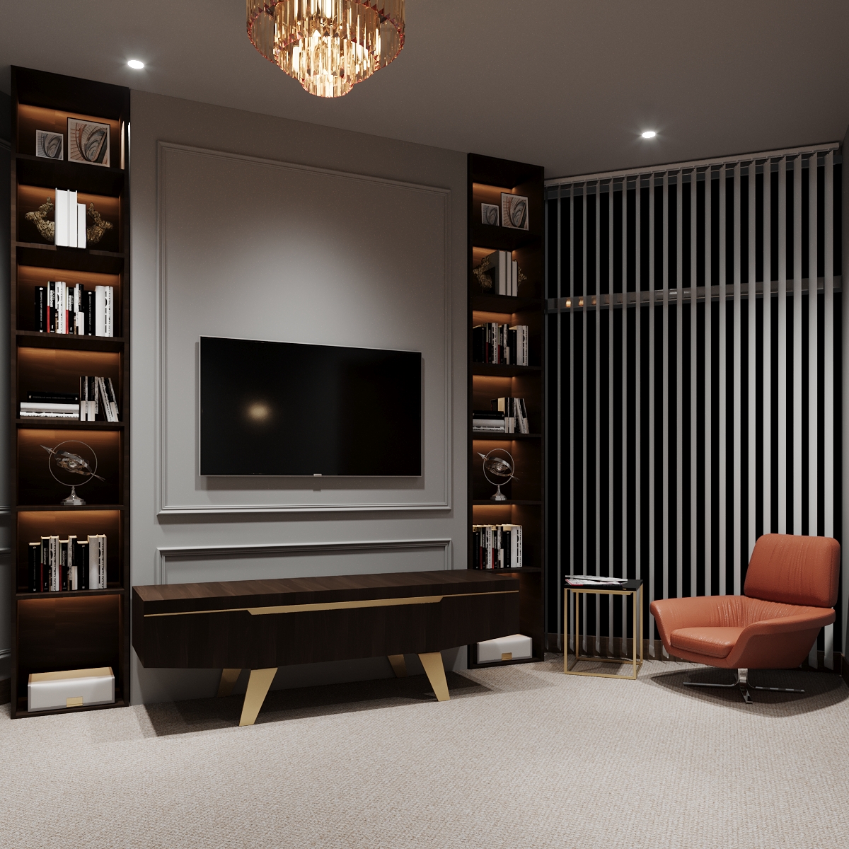 Кабінет менеджера банку Кабінет менеджера банку в 3d max Corona render 7 зображення