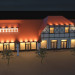 The lighting project of the shopping center in 3d max corona render image