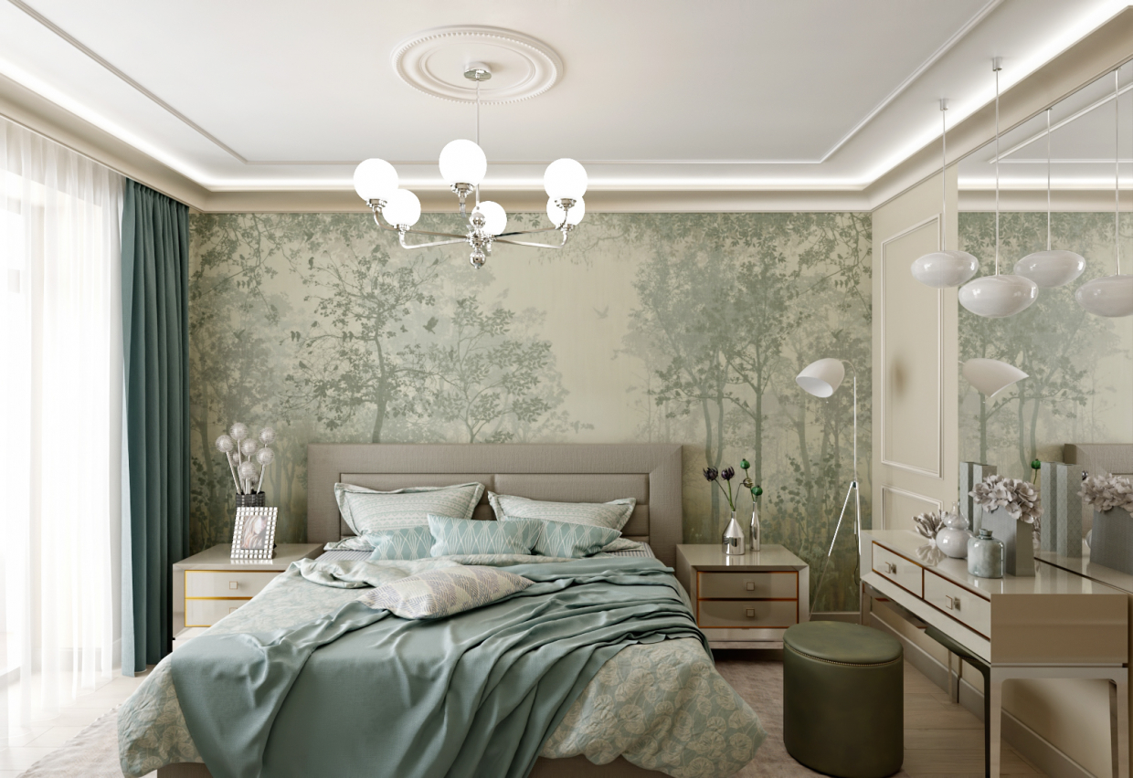 Bedroom в 3d max corona render зображення