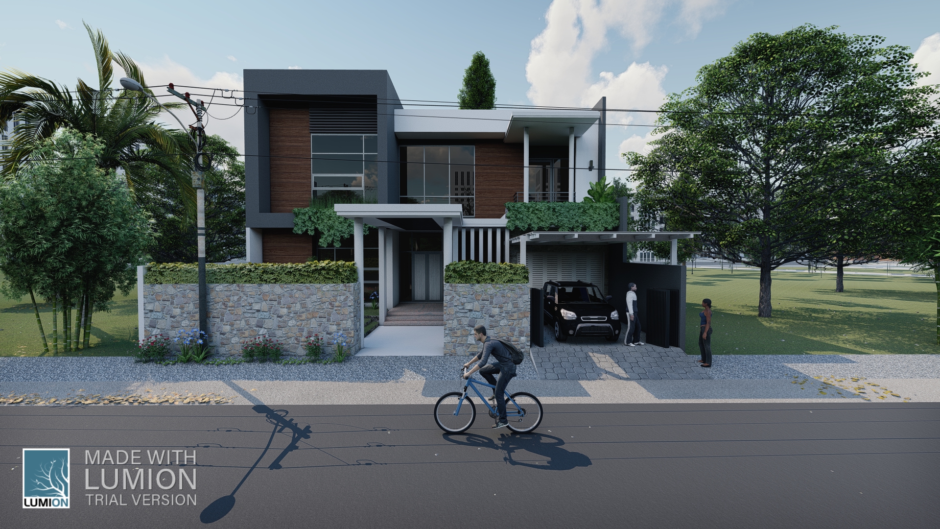 Simple modern house in 3d max Other image