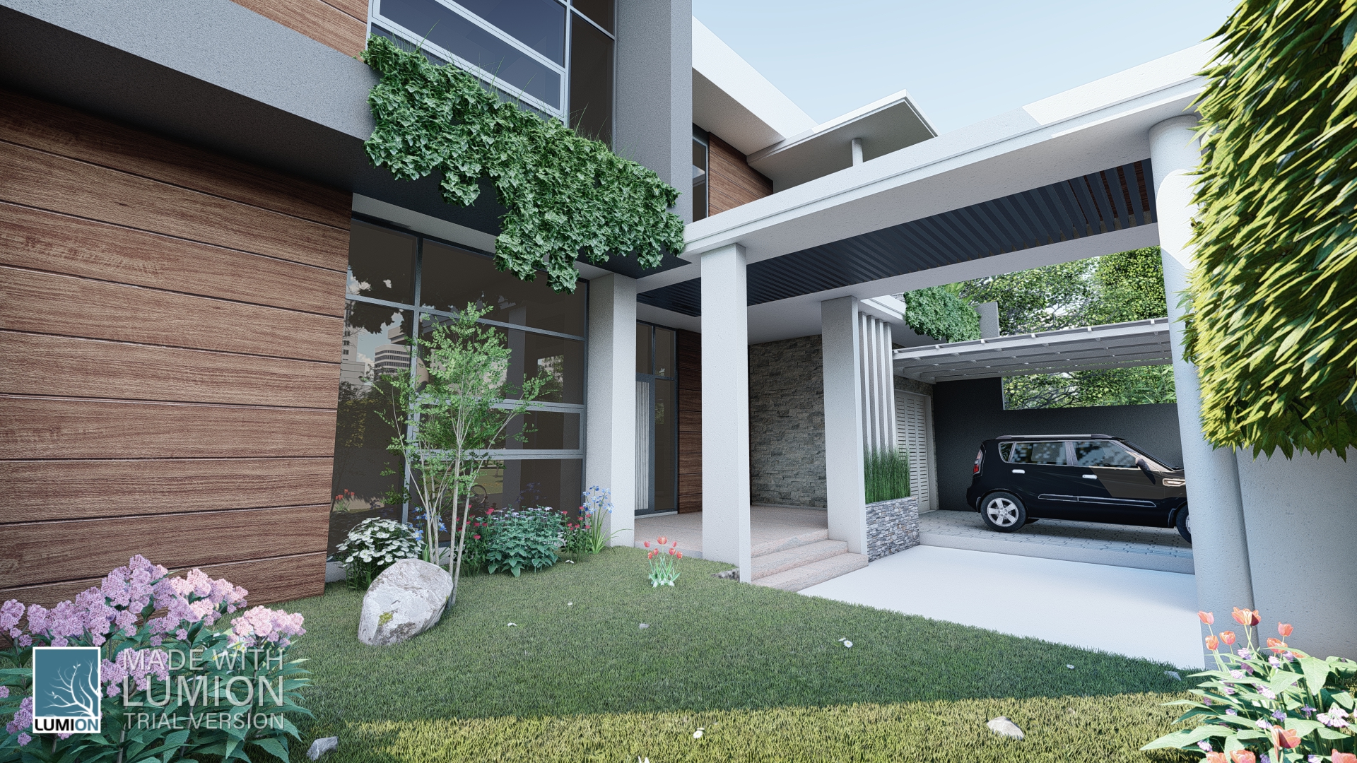 Simple modern house in 3d max Other image