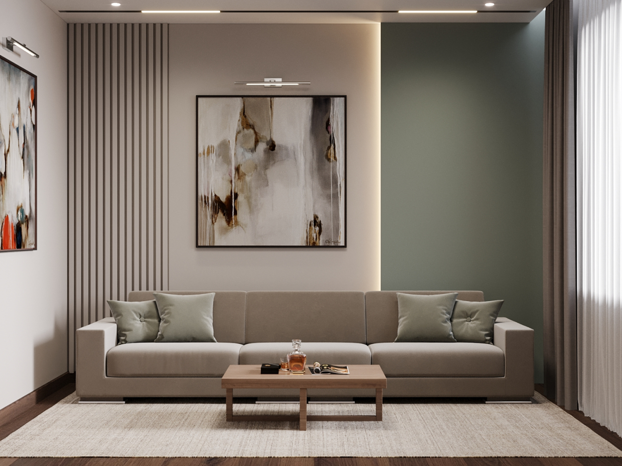 Кімната відпочинку Кімната відпочинку в 3d max Corona render 7 зображення
