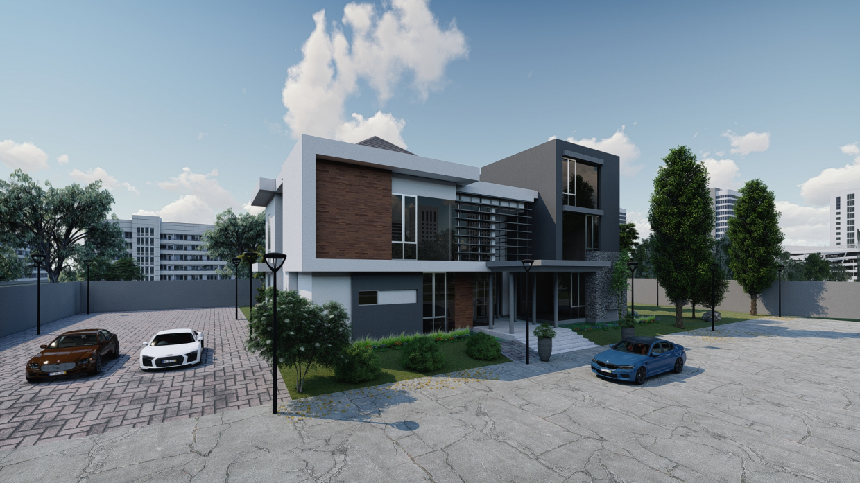 Villa Moderna Prety em 3d max Other imagem