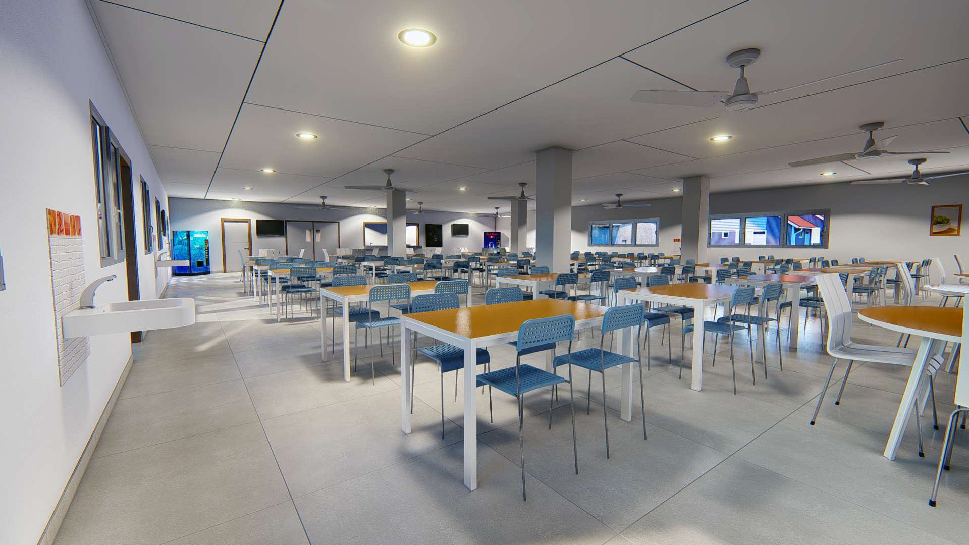 Intérieur du restaurant dans 3d max Other image