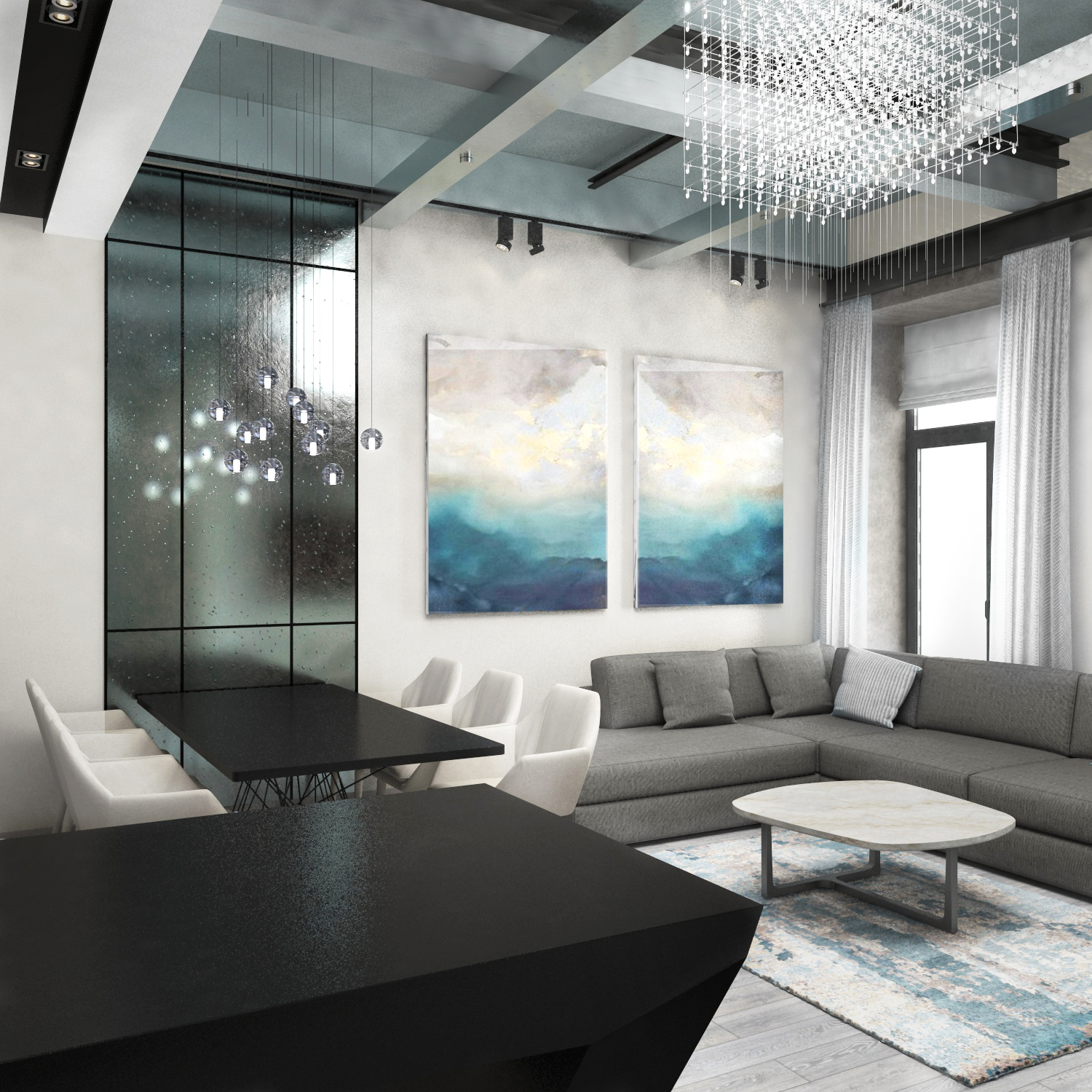 imagen de sala de estar en 3d max vray 3.0