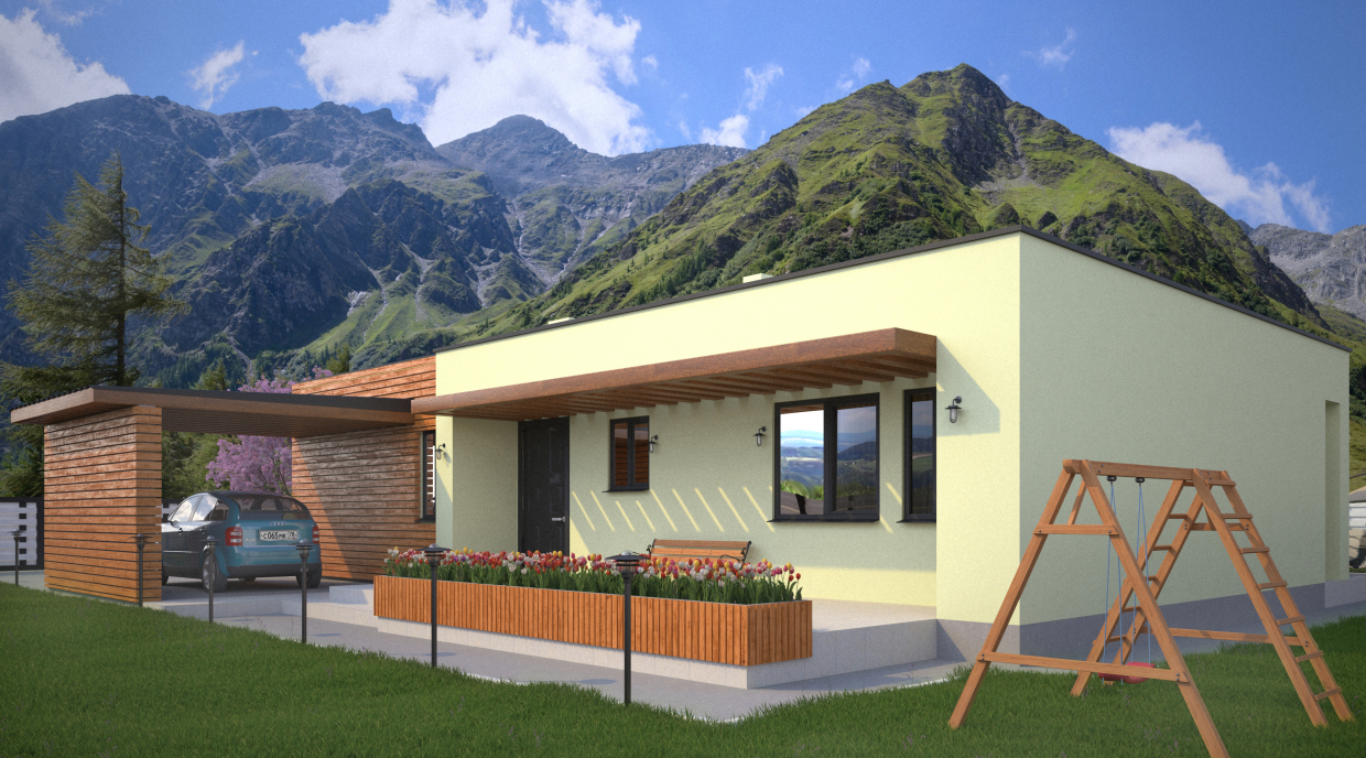 Bungalow in 3d max vray 3.0 Bild