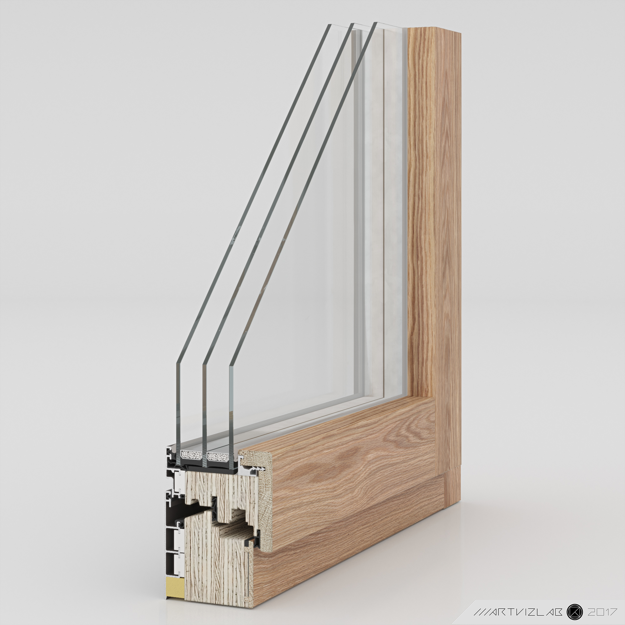 imagen de Ventanas 3d en 3d max corona render