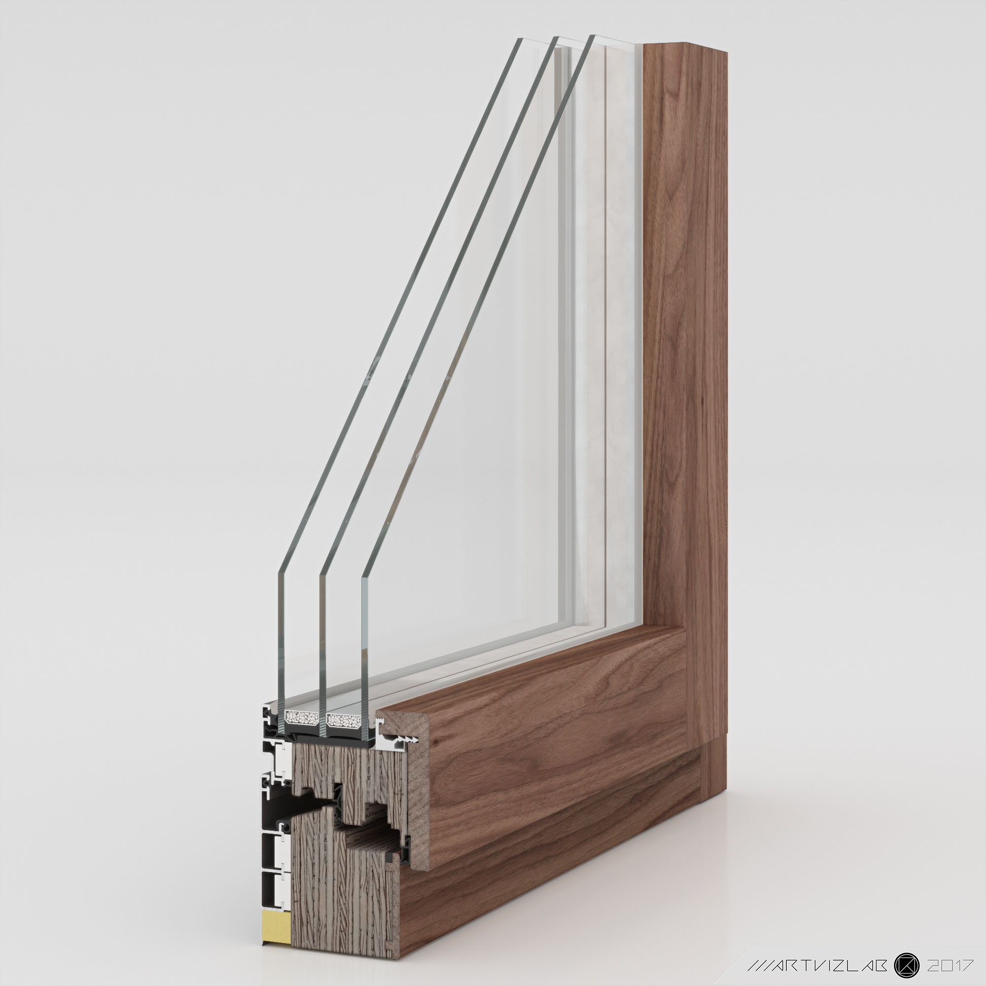 imagen de Ventanas 3d en 3d max corona render