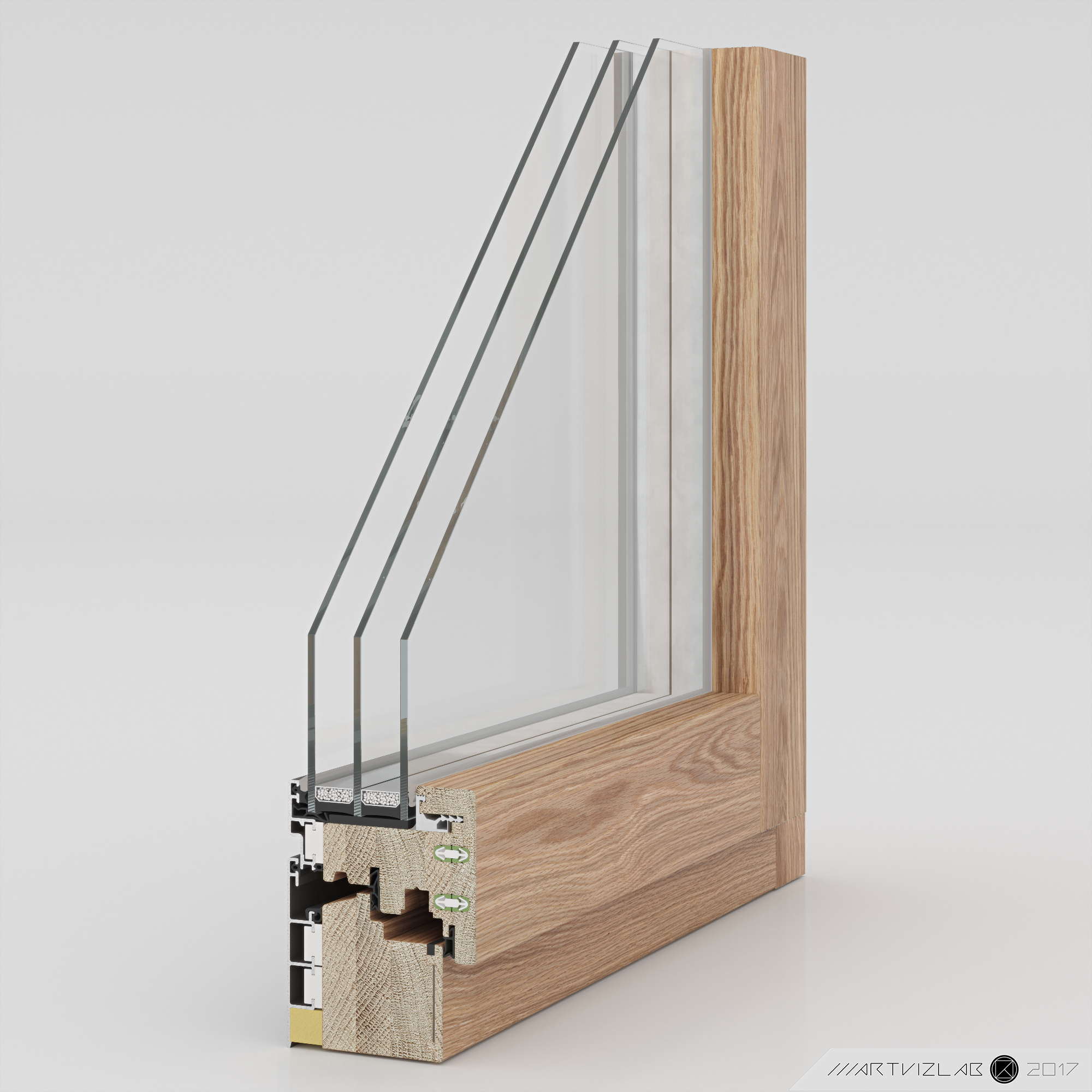 imagen de Ventanas 3d en 3d max corona render