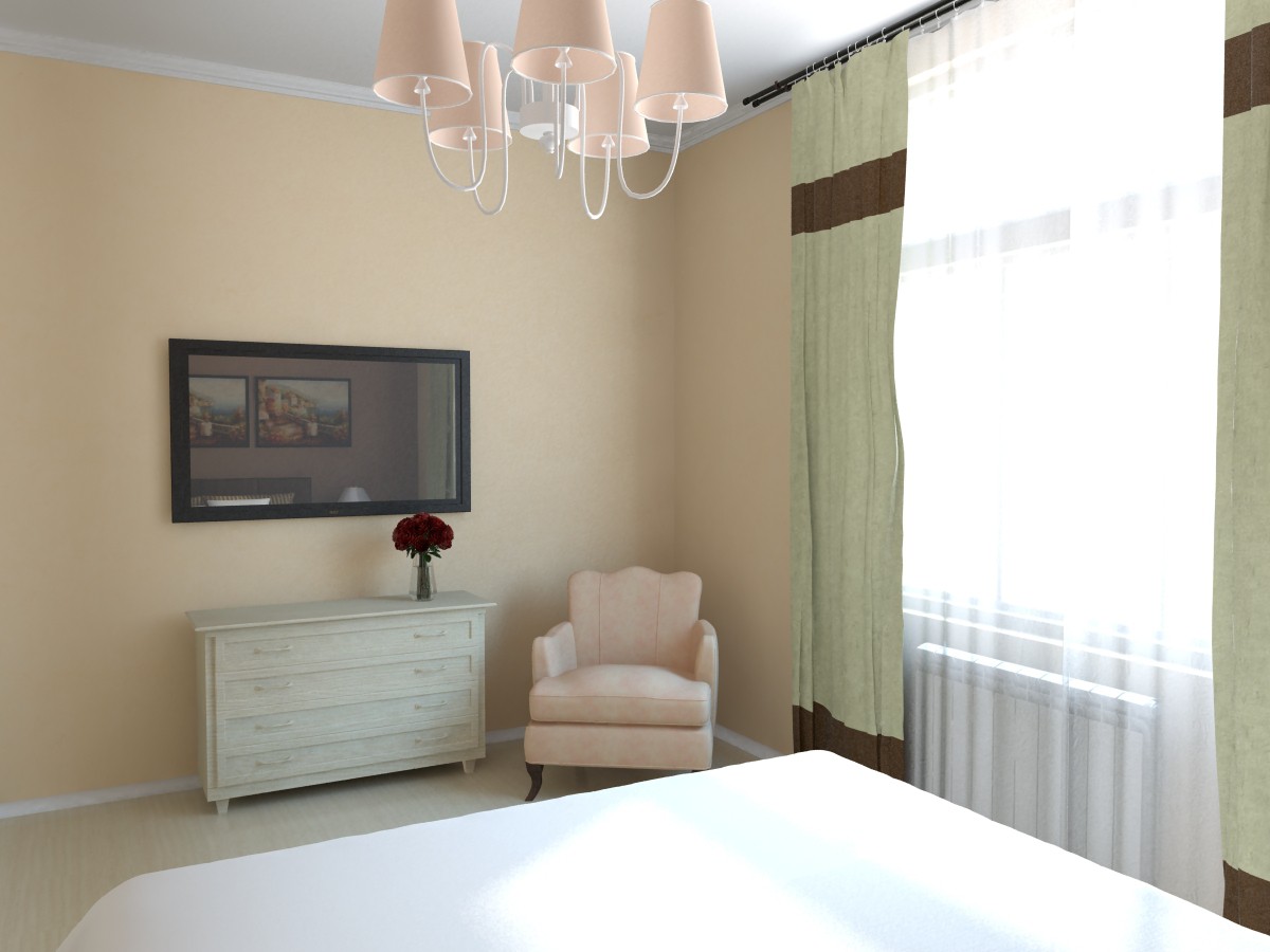 Chambre à coucher dans 3d max vray image