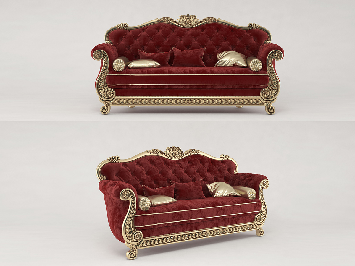 Sofa in 3d max vray 3.0 image