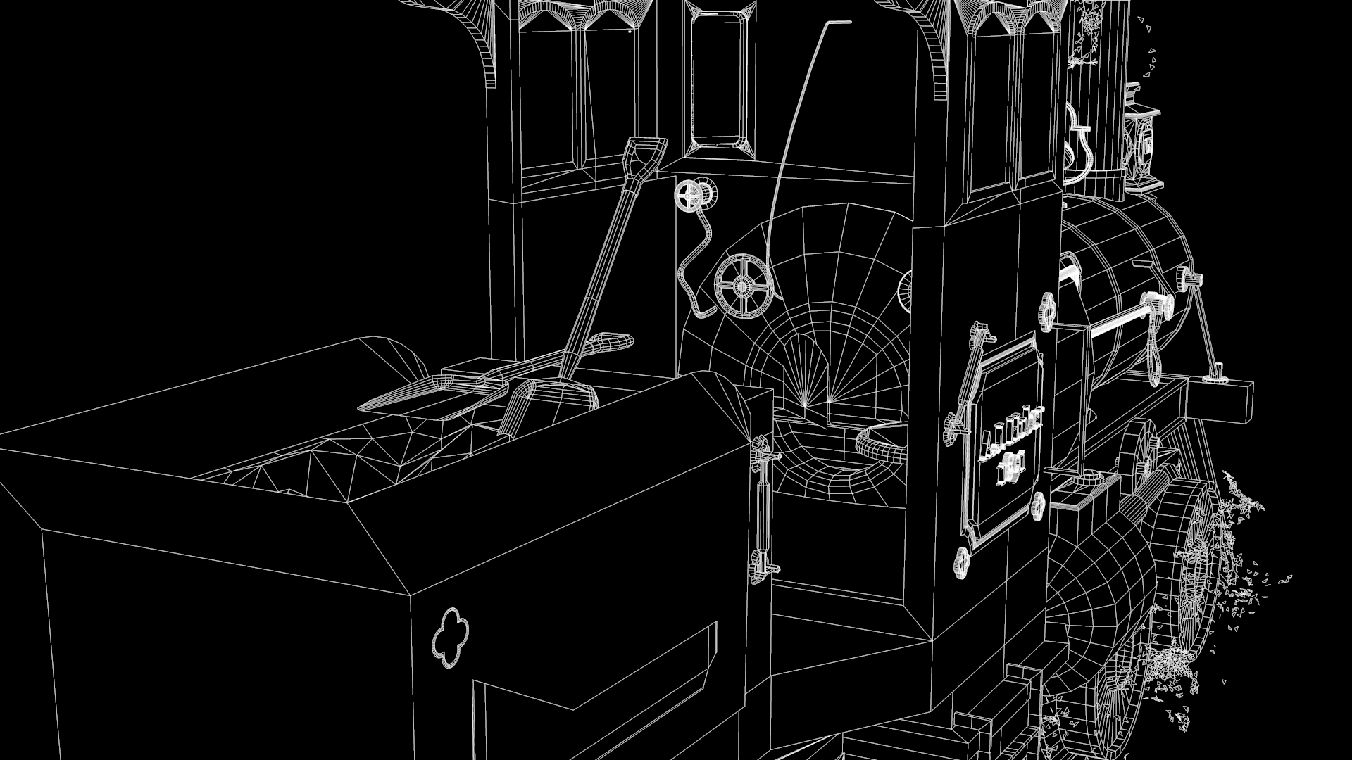 Christmas Express Rosso in Cinema 4d Standard immagine