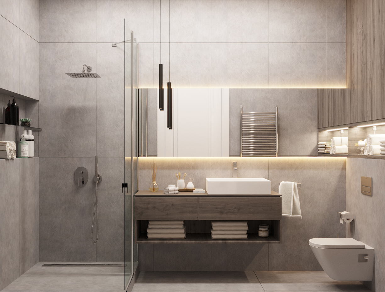 imagen de Baño de hombres en 3d max corona render