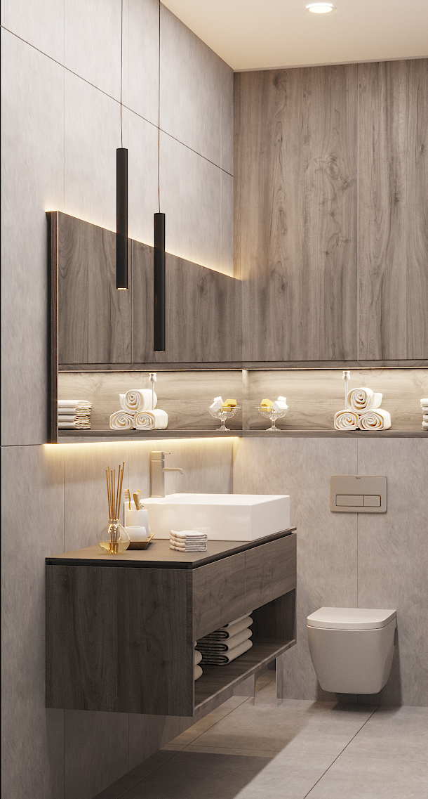 imagen de Baño de hombres en 3d max corona render