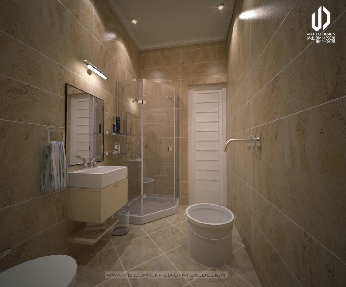 WASHROOM DESIGN. in 3d max vray 3.0 image