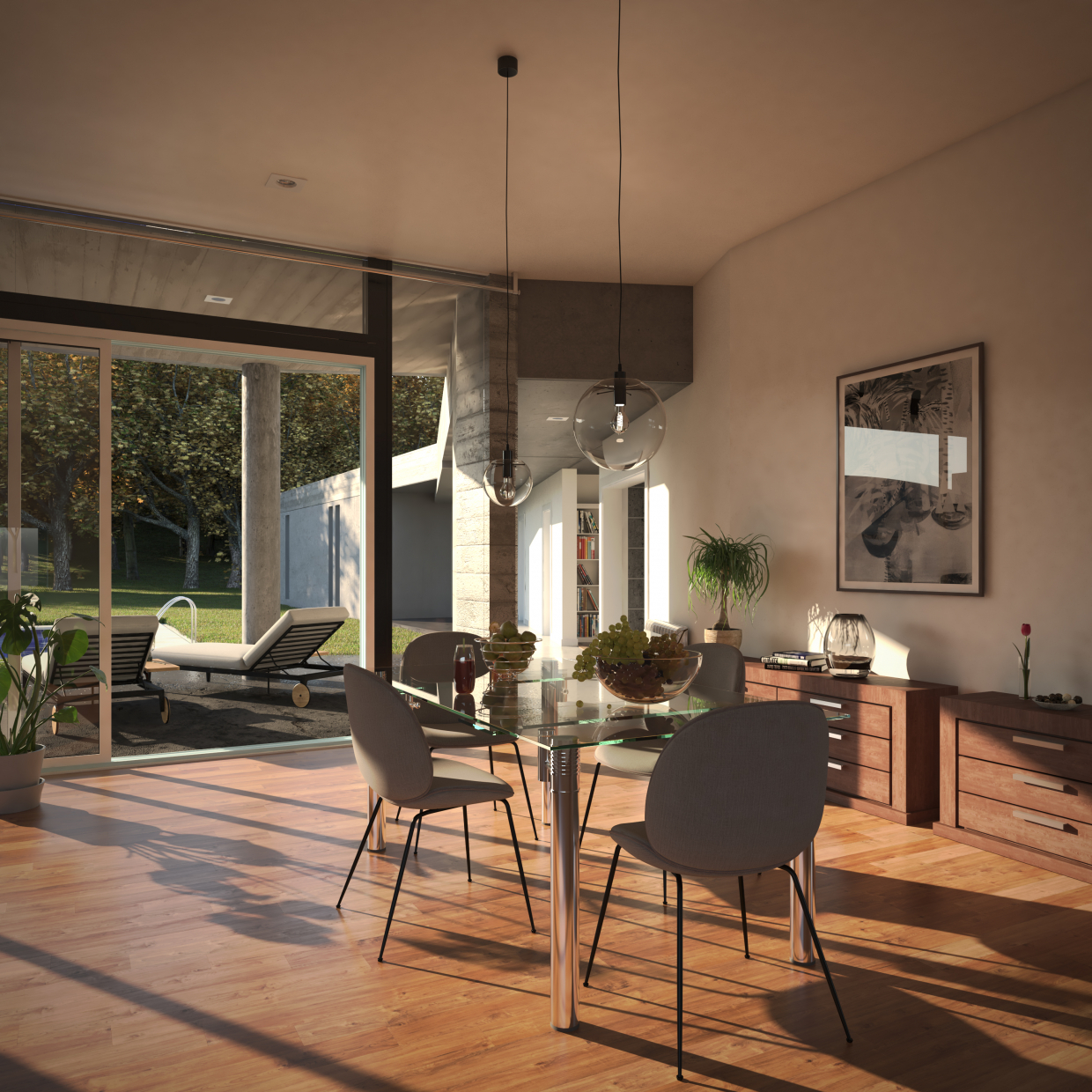 Casa Cañuelas em 3d max vray 3.0 imagem