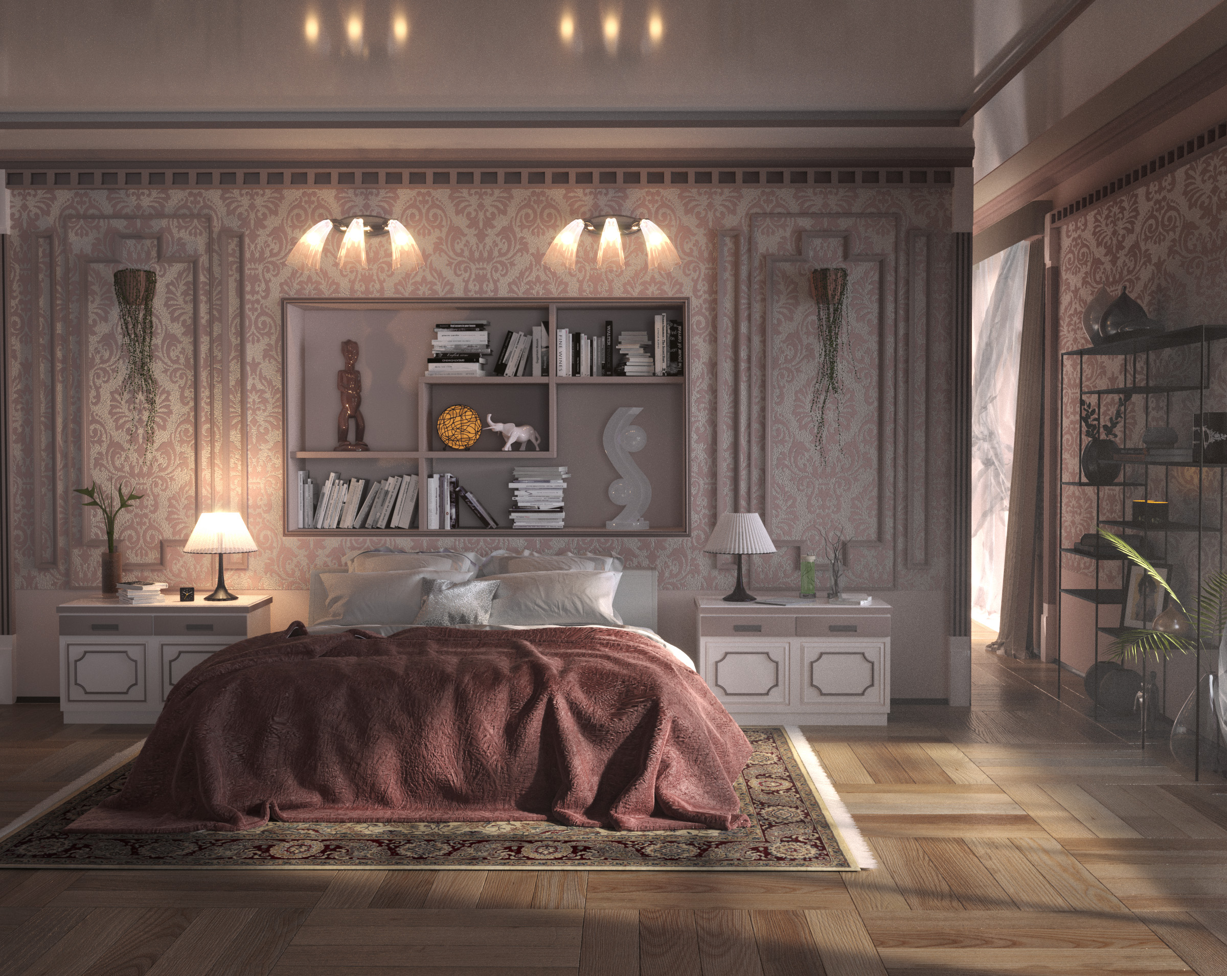 Art-Deco-Interieur (3D-mAX, Corona-Renderer, Photoshop) in 3d max corona render Bild