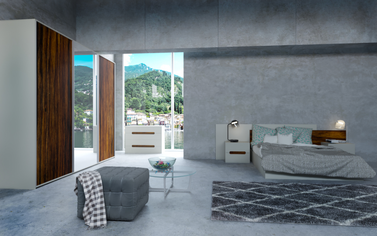 Bedroom in 3d max corona render image