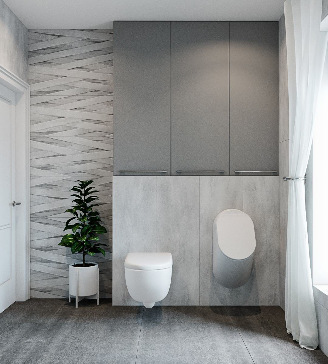 Bagno luminoso in 3d max corona render immagine