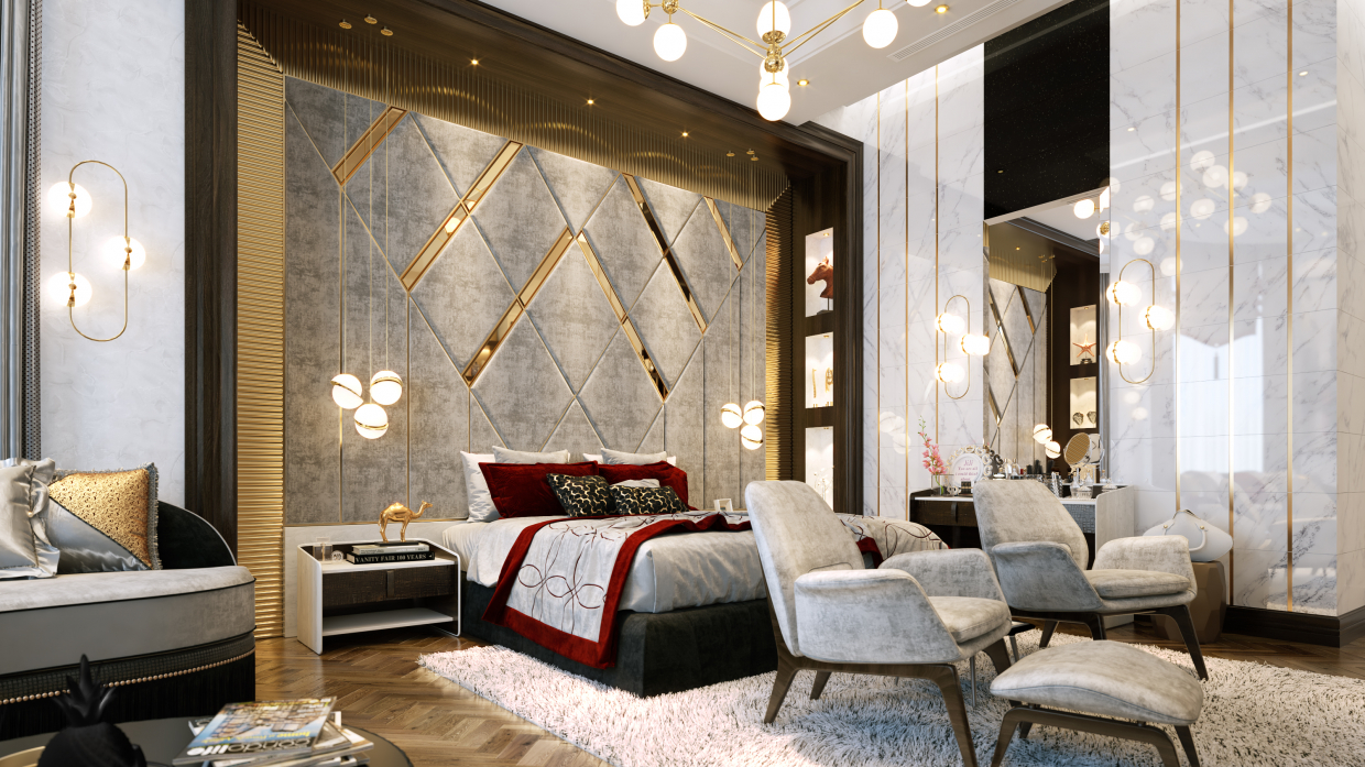 MASTER BEDROOM dans 3d max vray 3.0 image