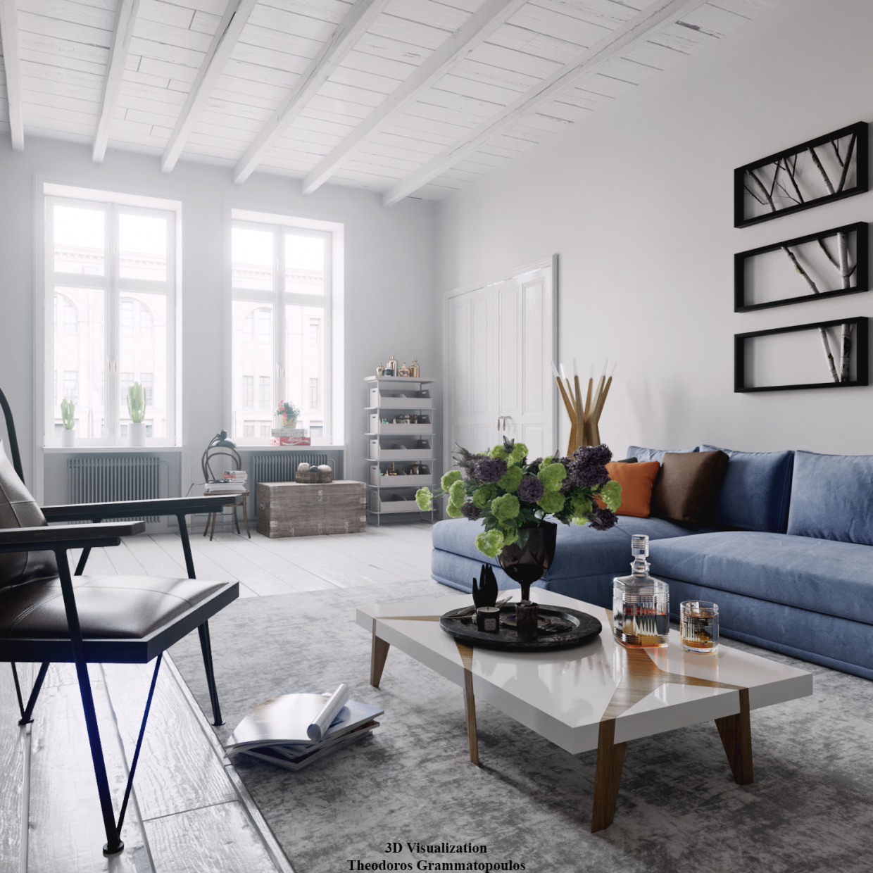 imagen de Visualización interior en 3d max corona render