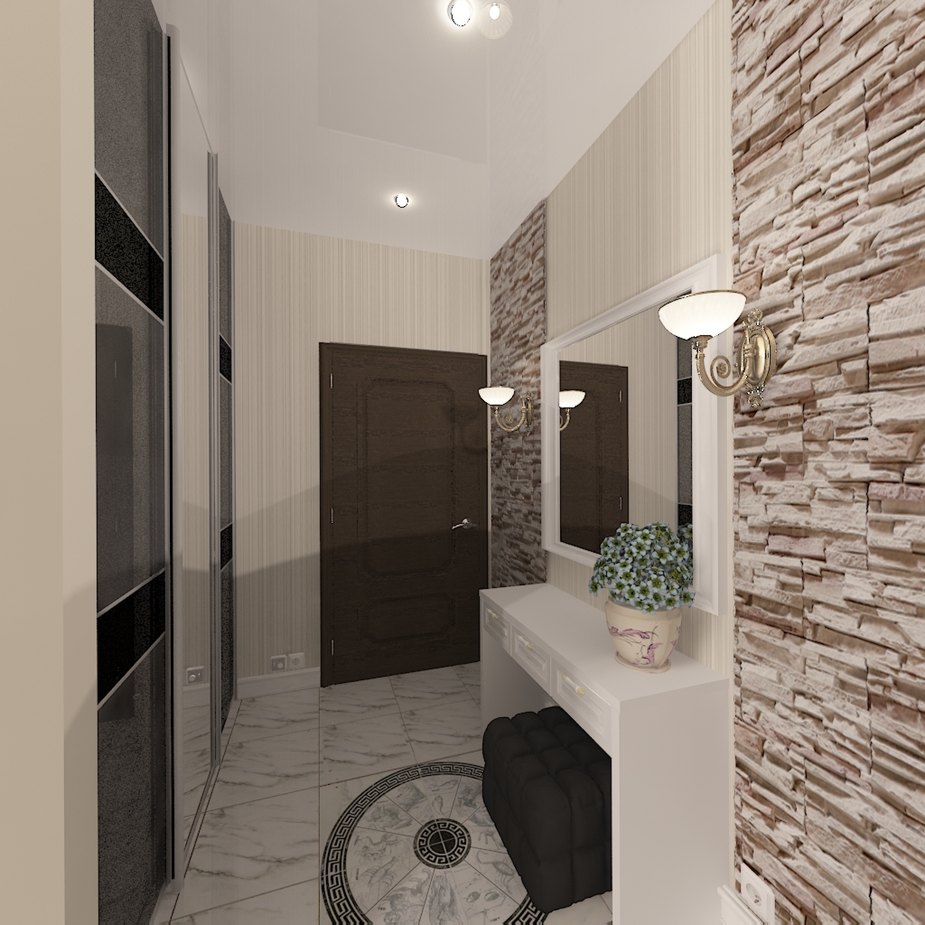 hallway in 3d max vray 2.0 image