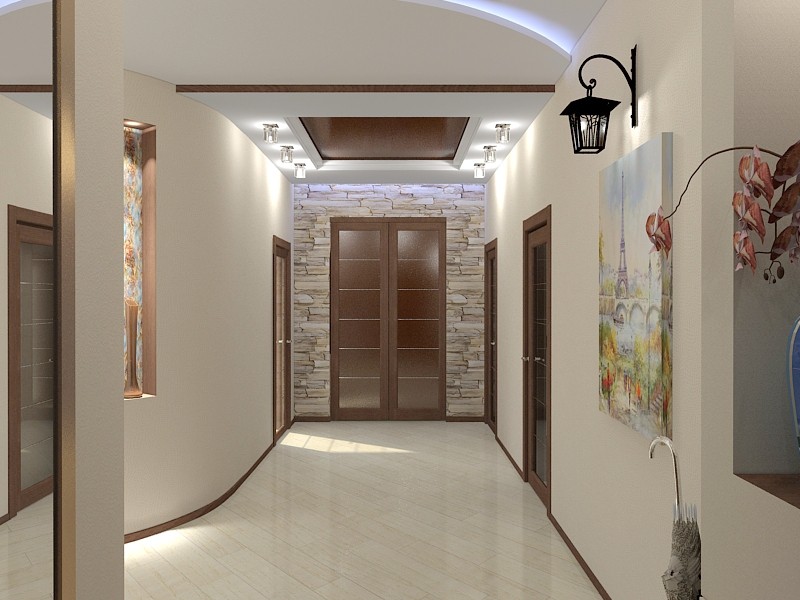 Hall in 3d max vray image