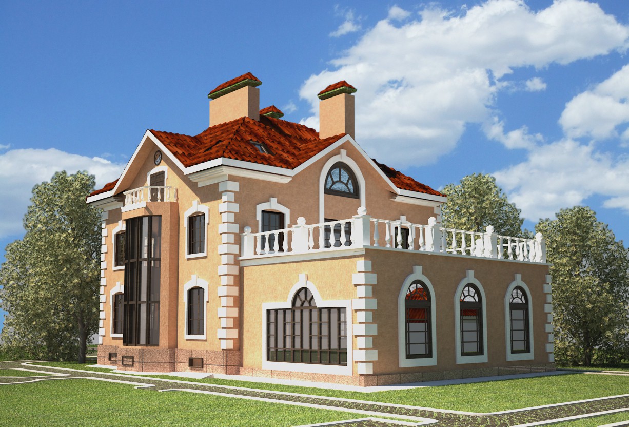 Cottage in 3d max vray immagine