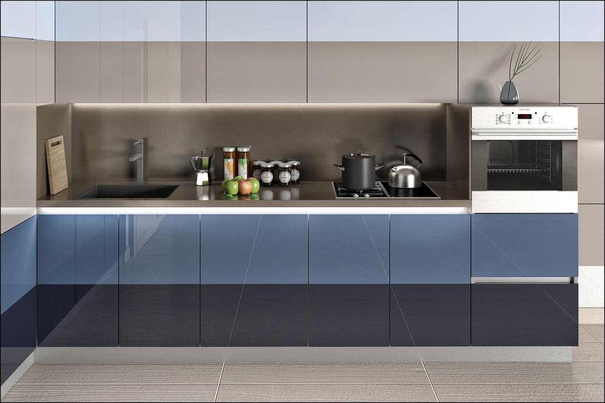 Kitchen in 3d max vray image