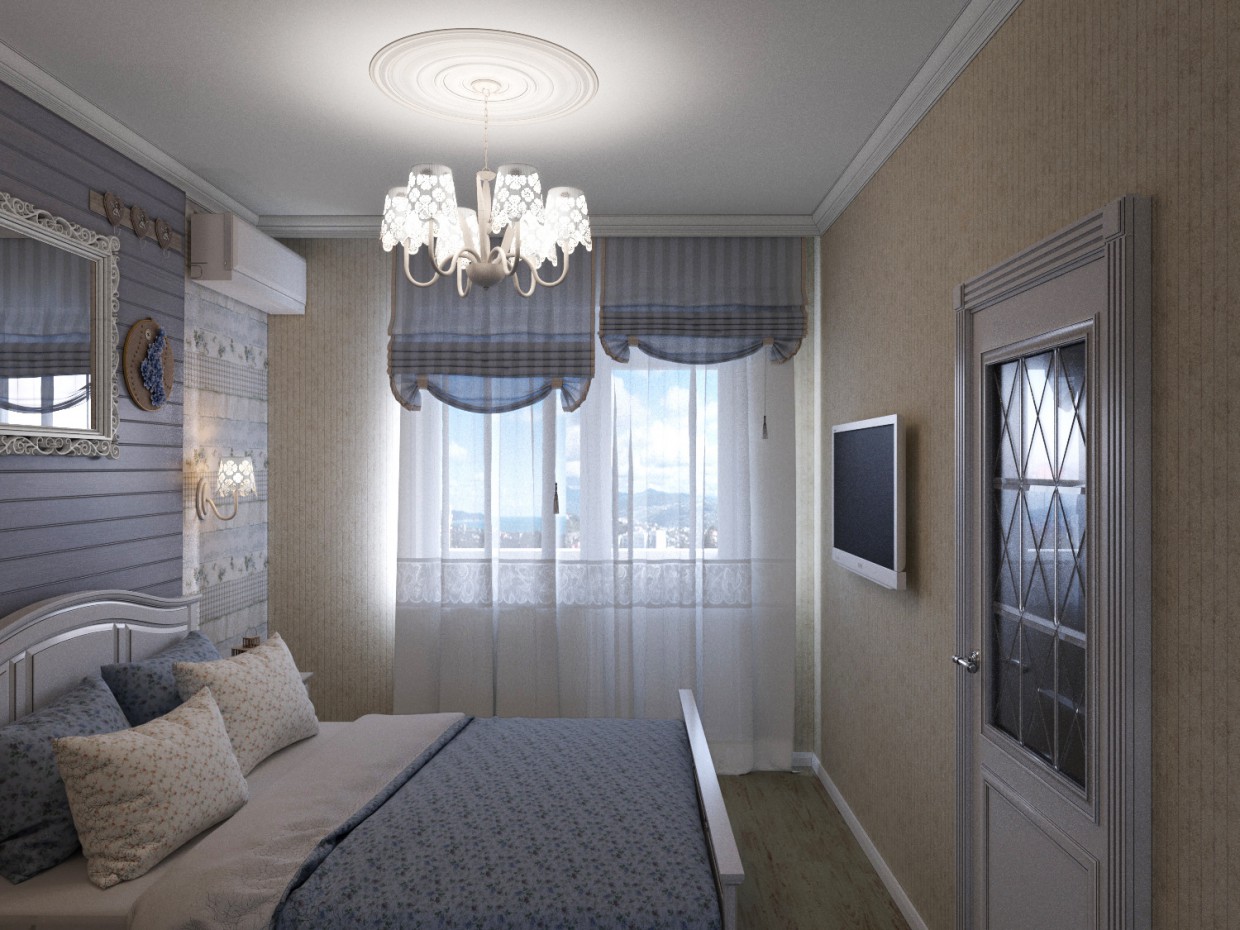 Bedroom in 3d max corona render image