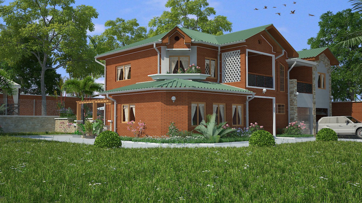 Nuovo progetto, casa in ArchiCAD vray 3.0 immagine