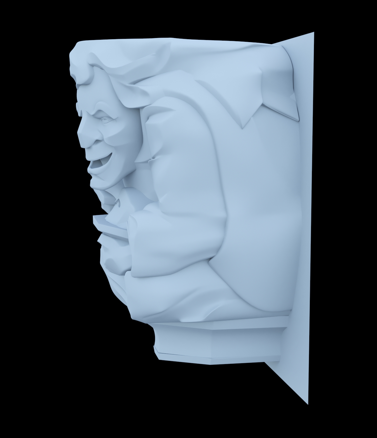 Gargoyles in 3d max corona render resim