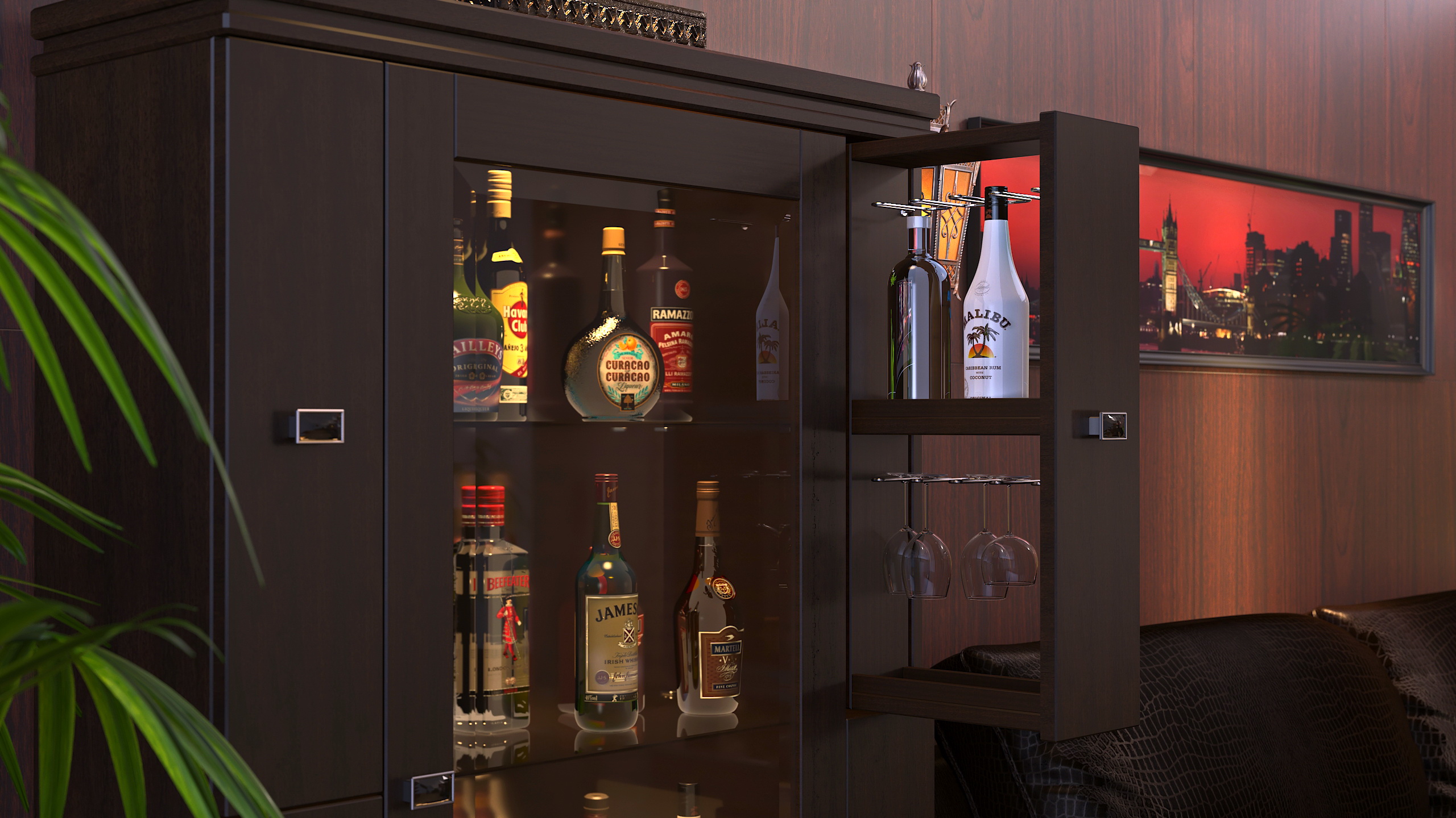 Cigar room in SolidWorks vray 3.0 image