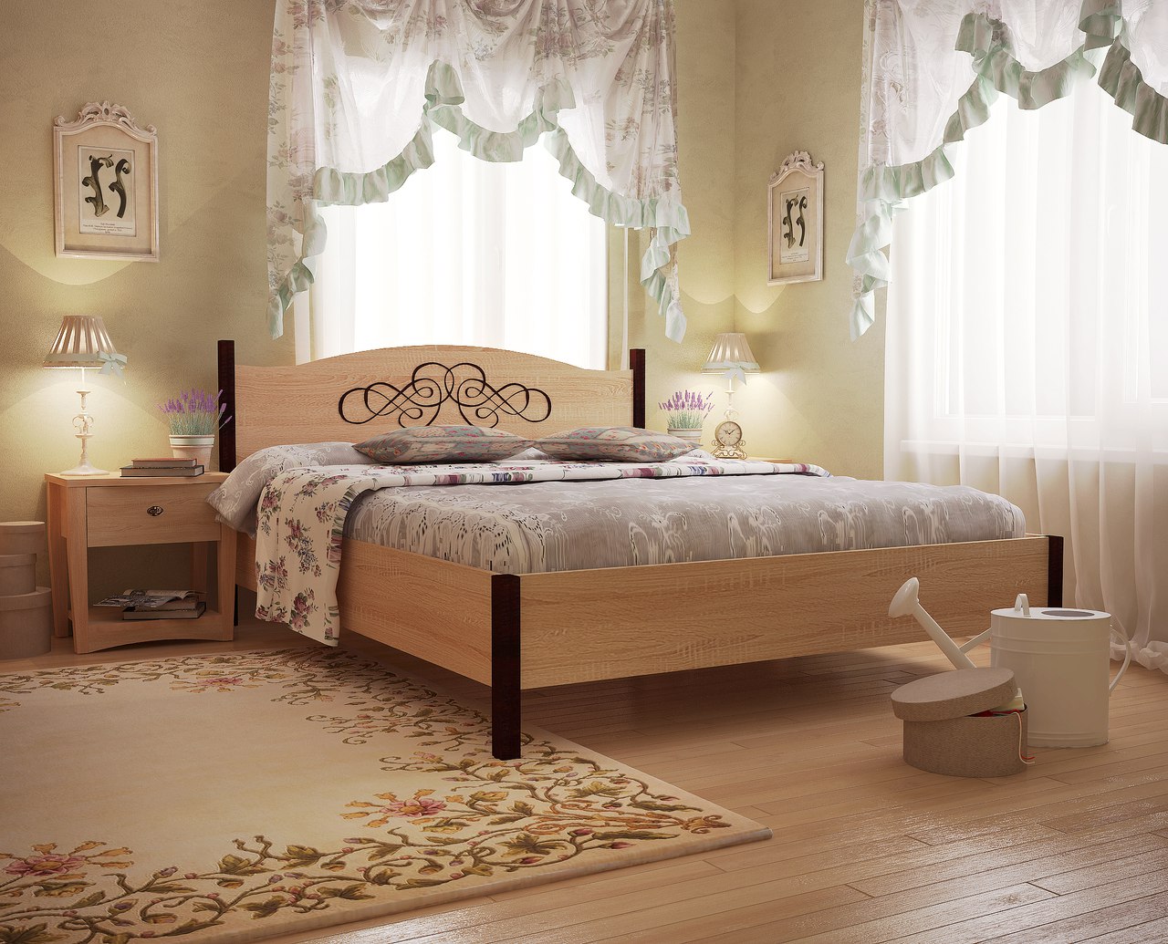 camere da letto in 3d max vray 3.0 immagine