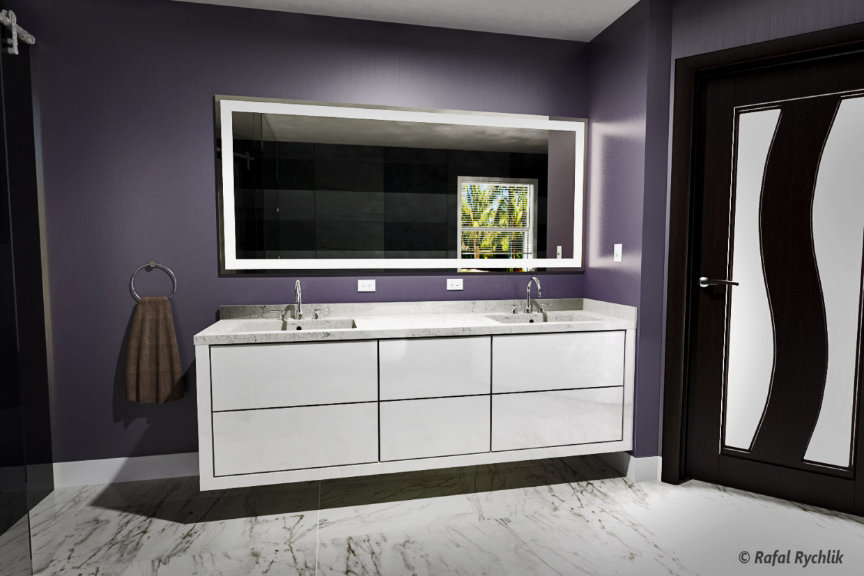 Banyo in 3d max mental ray resim