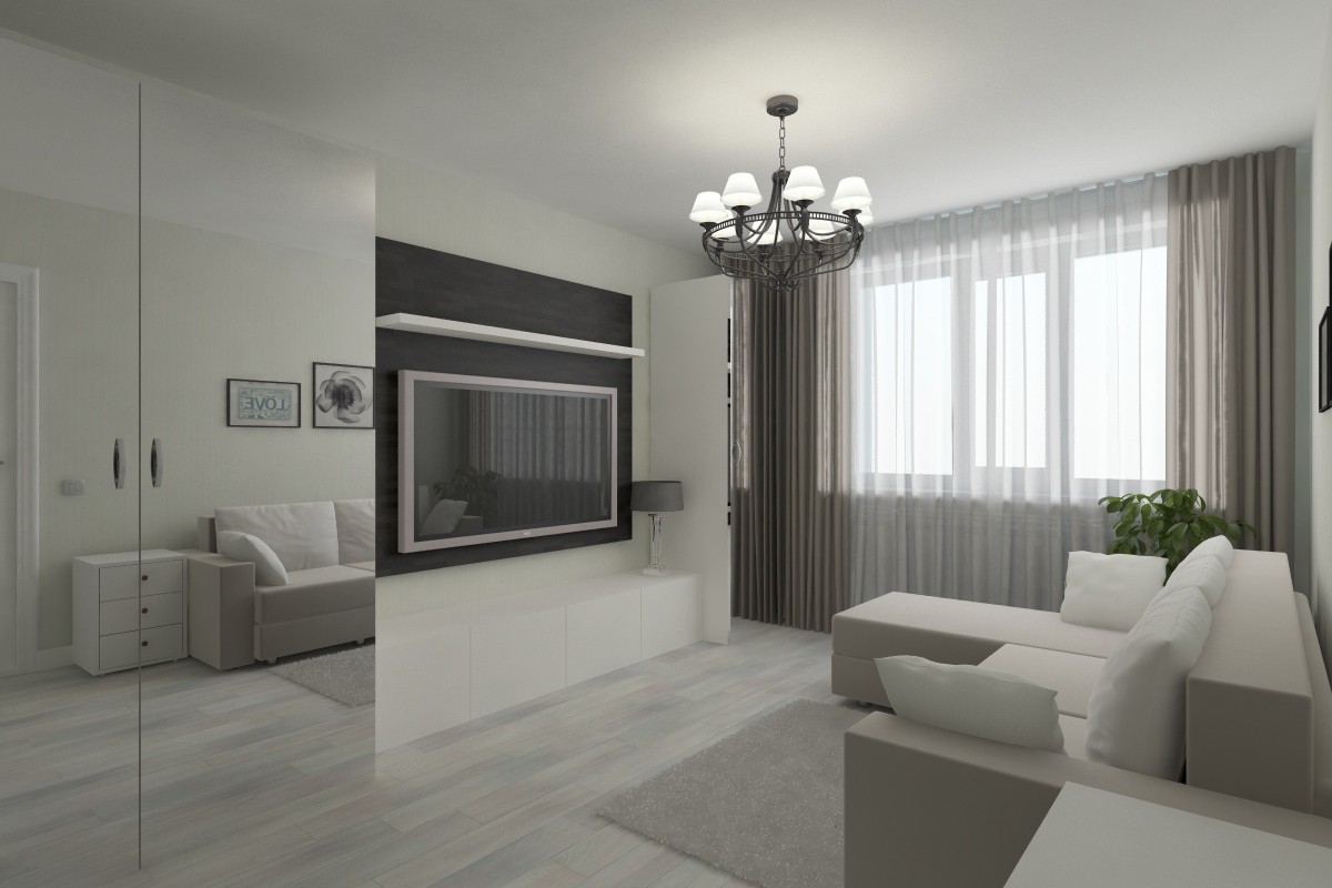 Guest room in 3d max vray image