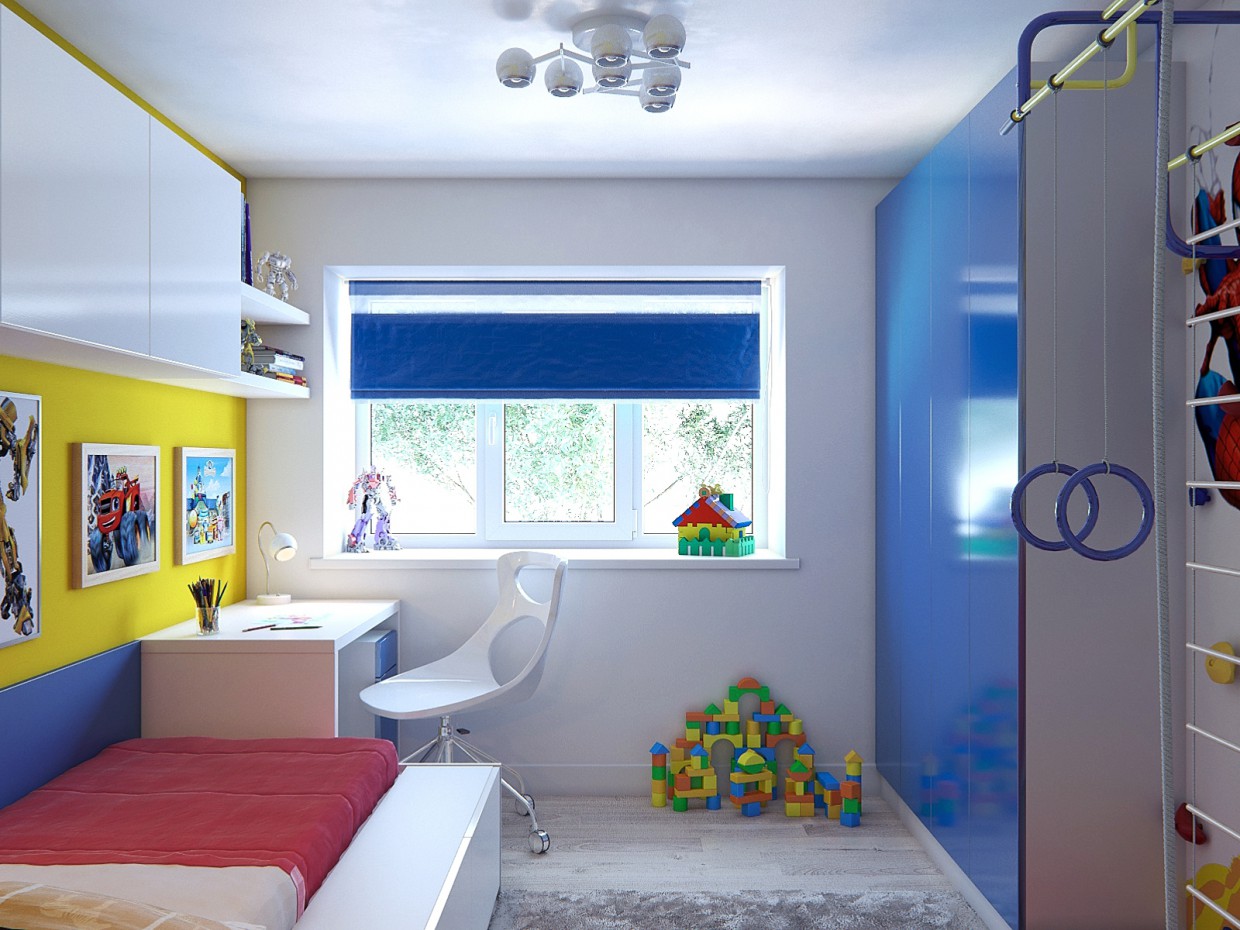 Kinderzimmer in 3d max corona render Bild